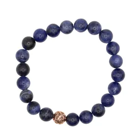 8mm Dumortierite Beaded Bracelet