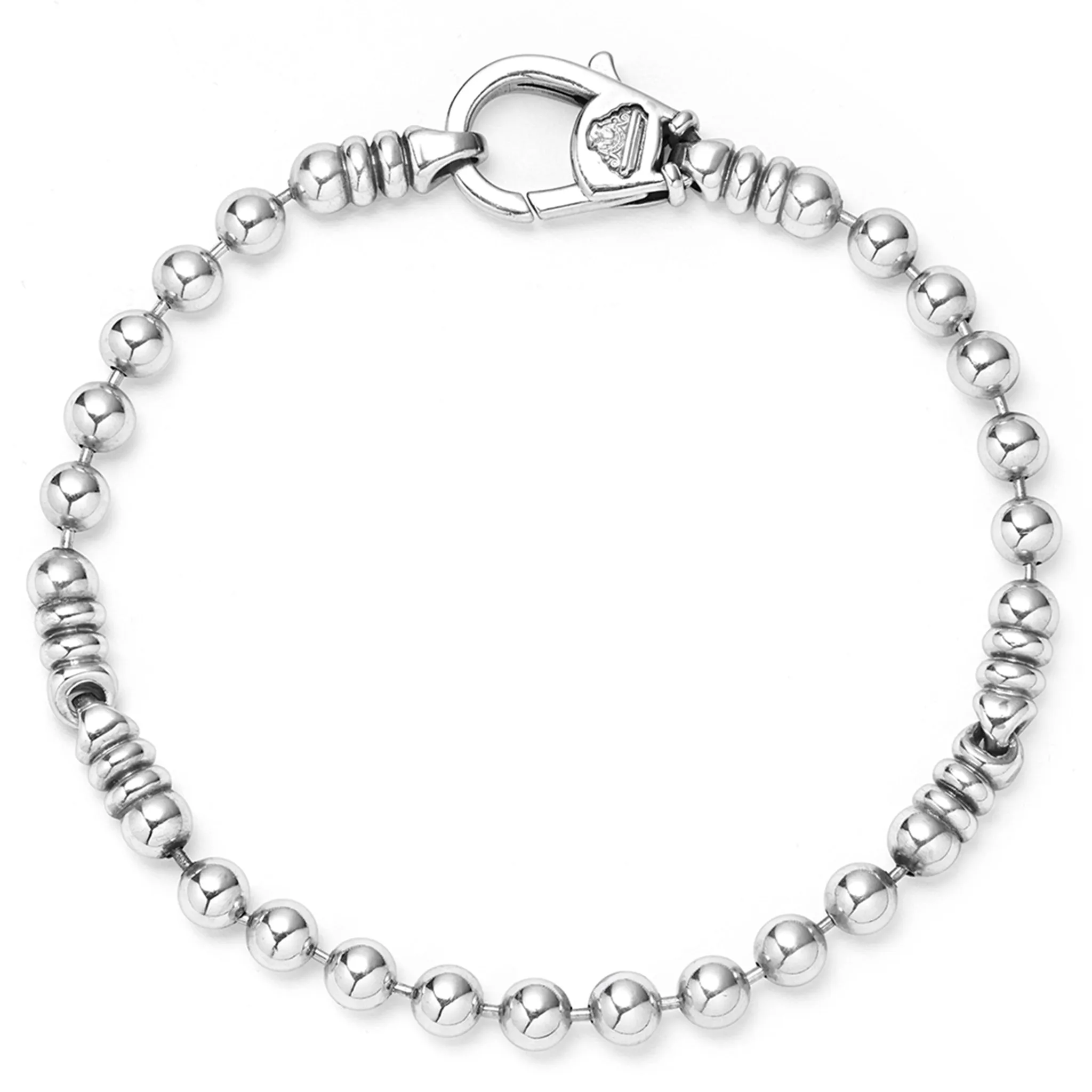 Anthem Silver Caviar Beaded Bracelet