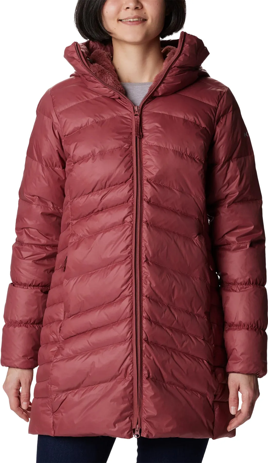 Autumn Park Down Hooded Mid Jacket - Women's|-|Manteau à capuchon mi-long en duvet Autumn Park - Femme