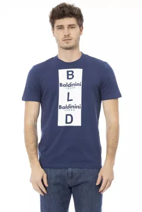 Baldinini Trend Blue Cotton Men Men's T-Shirt