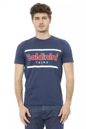 Baldinini Trend Blue Cotton Men Men's T-Shirt