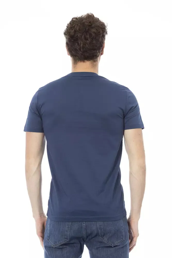 Baldinini Trend Blue Cotton Men Men's T-Shirt