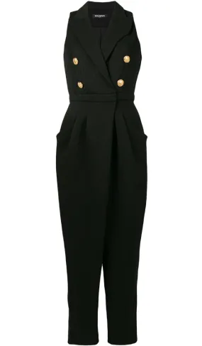 Balmain Sleeveless double breasted jumpsuit