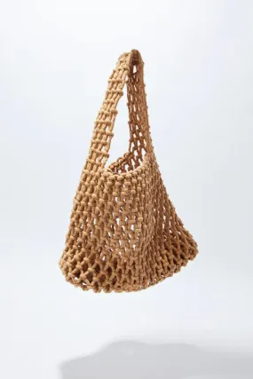 Beige Crochet Bag