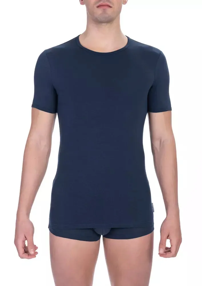 Bikkembergs Blue Cotton Men Men's T-Shirt