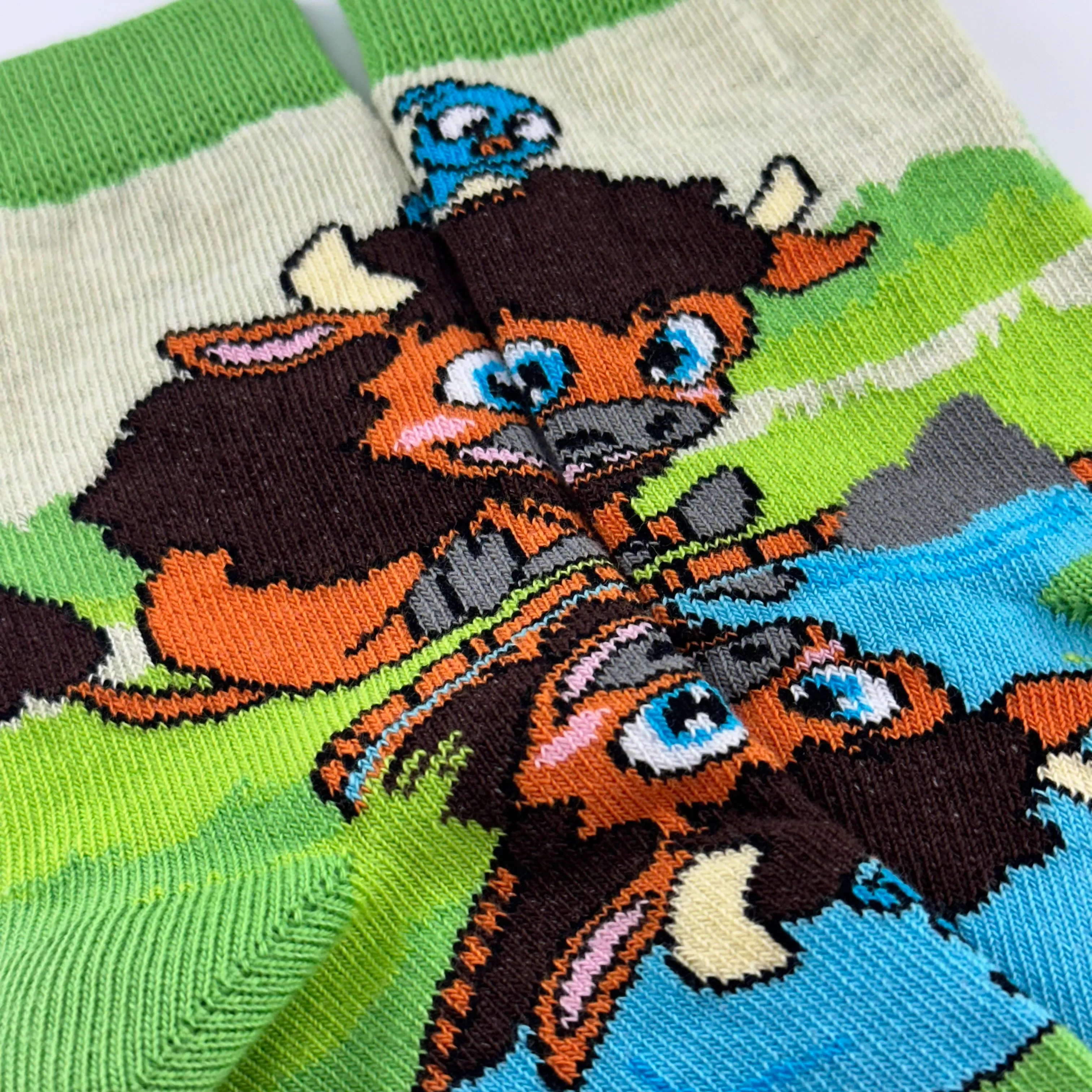 Bison Reflection Socks from the Sock Panda (Ages 3-7)