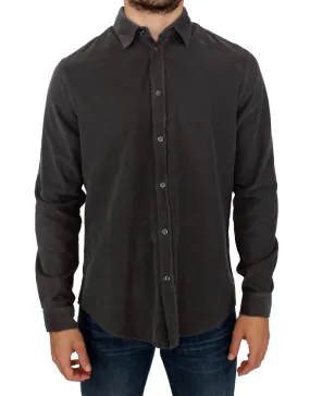 Chic Green Cotton Casual Men's Shirt