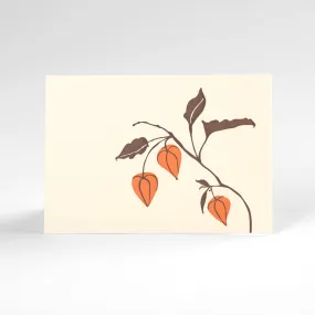 Chinese Lanterns Letterpress Note Cards