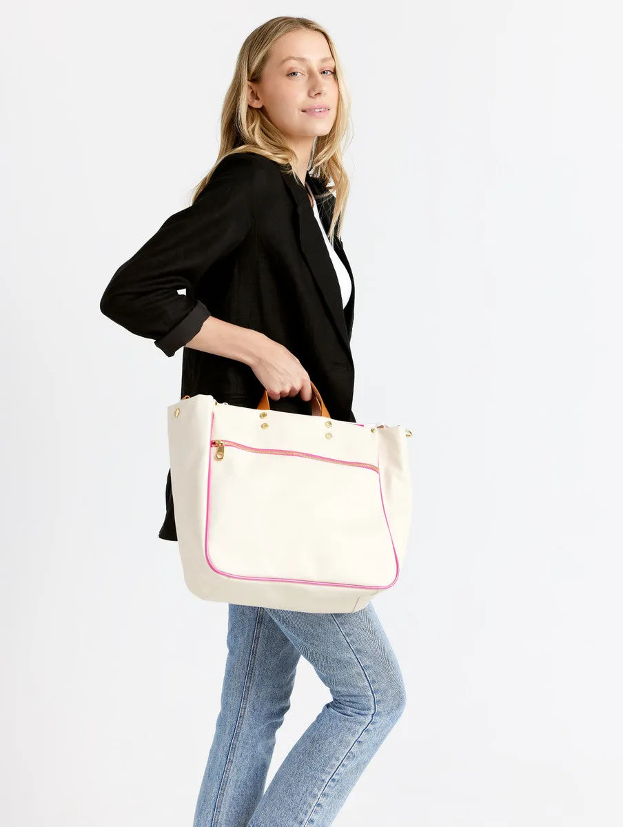 CODIE CANVAS TOTE - PINK