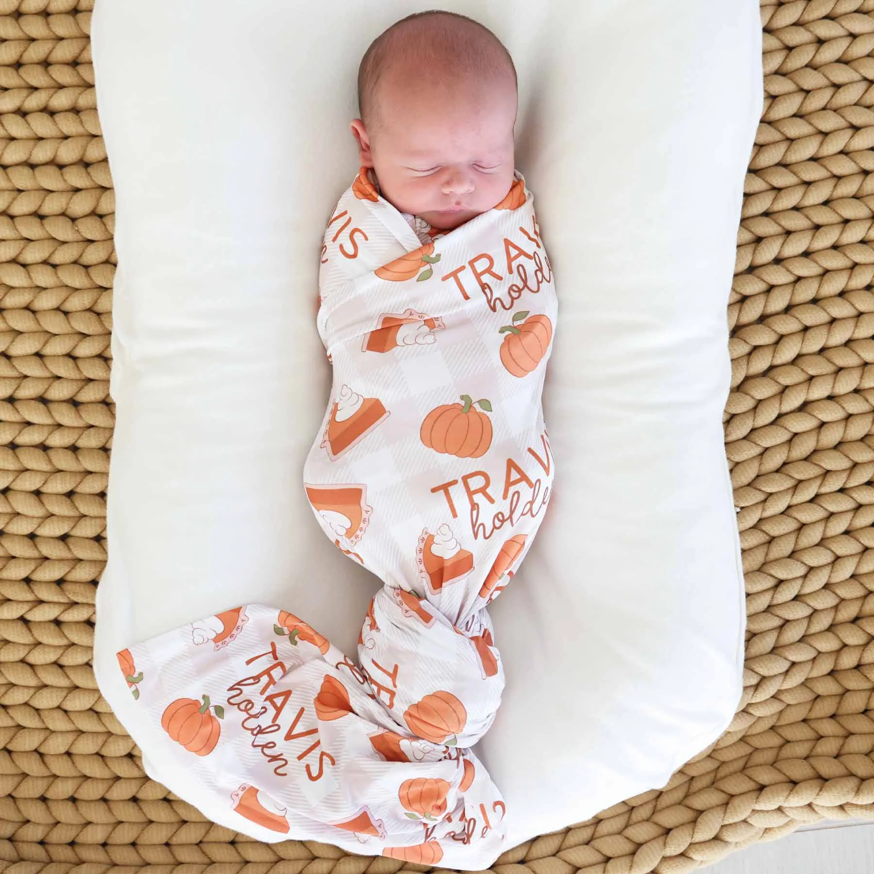 Cutie Pie Personalized Swaddle Blanket