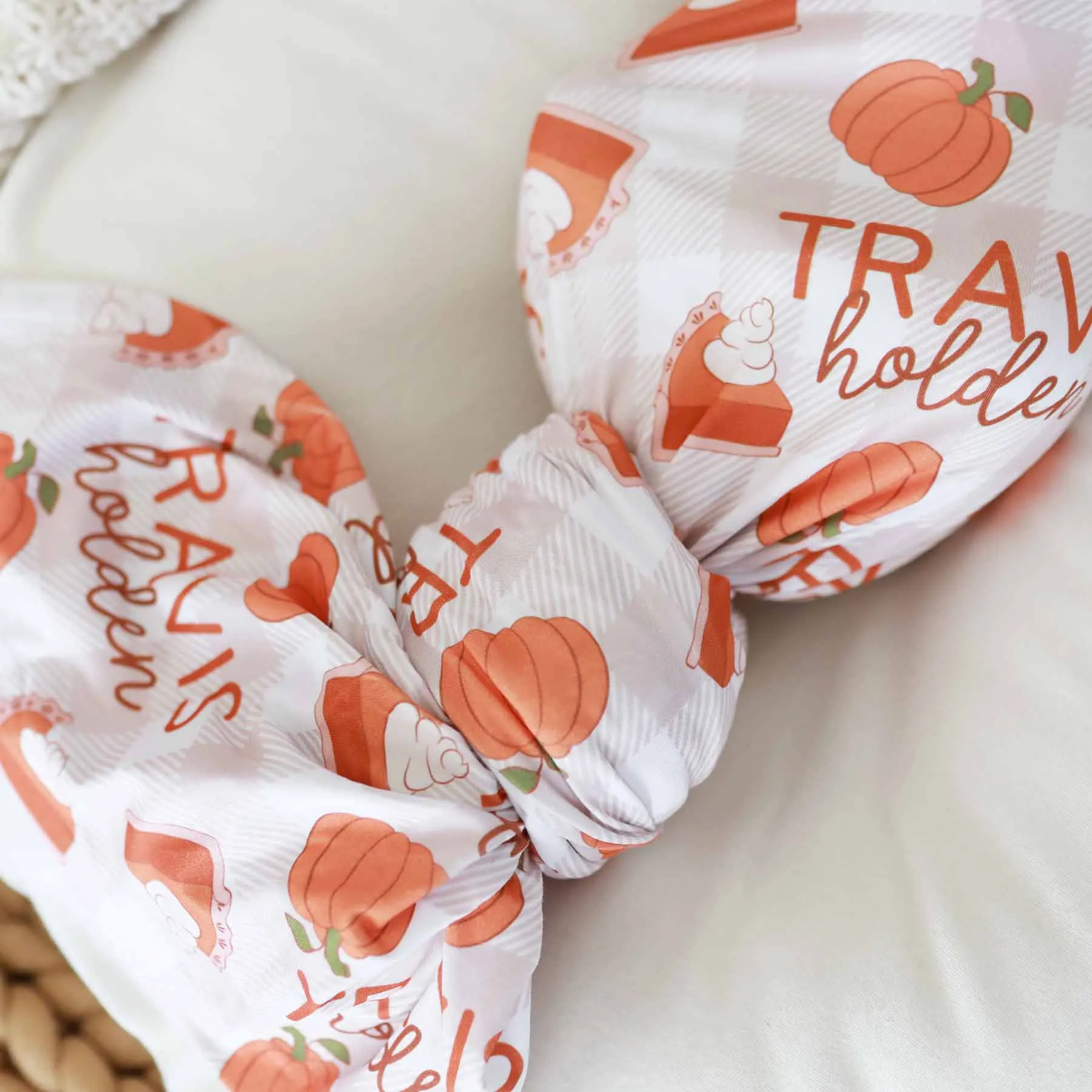 Cutie Pie Personalized Swaddle Blanket