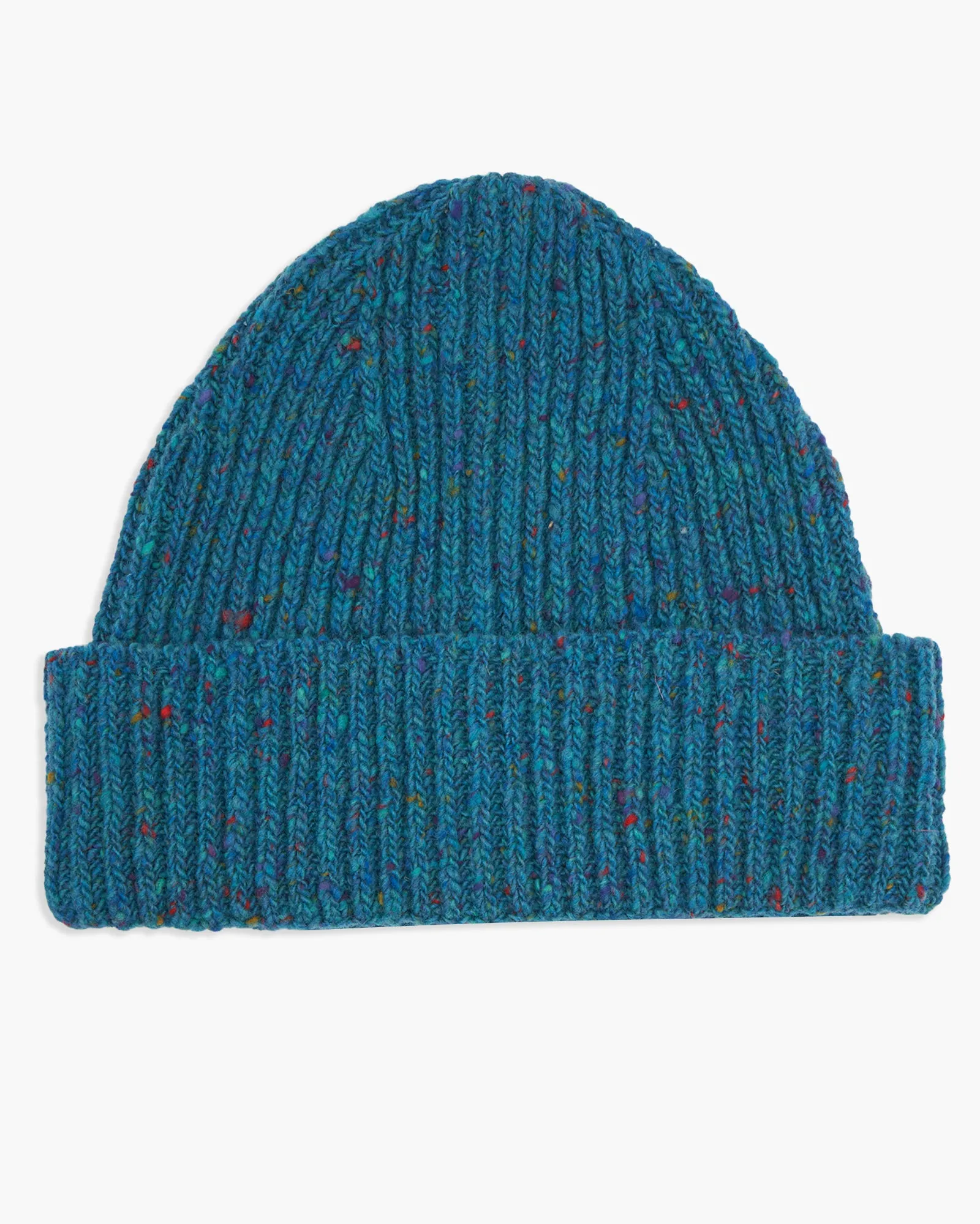 Donegal Yarns Wool Beanie - Peacock