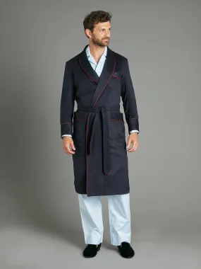 Dressing Gown - Cashmere Navy