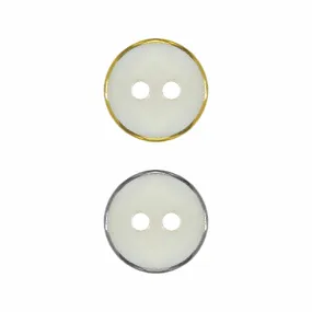 Fancy Premium Round Shape 2-Hole 11mm Shirt/Kurta Natural Buttons