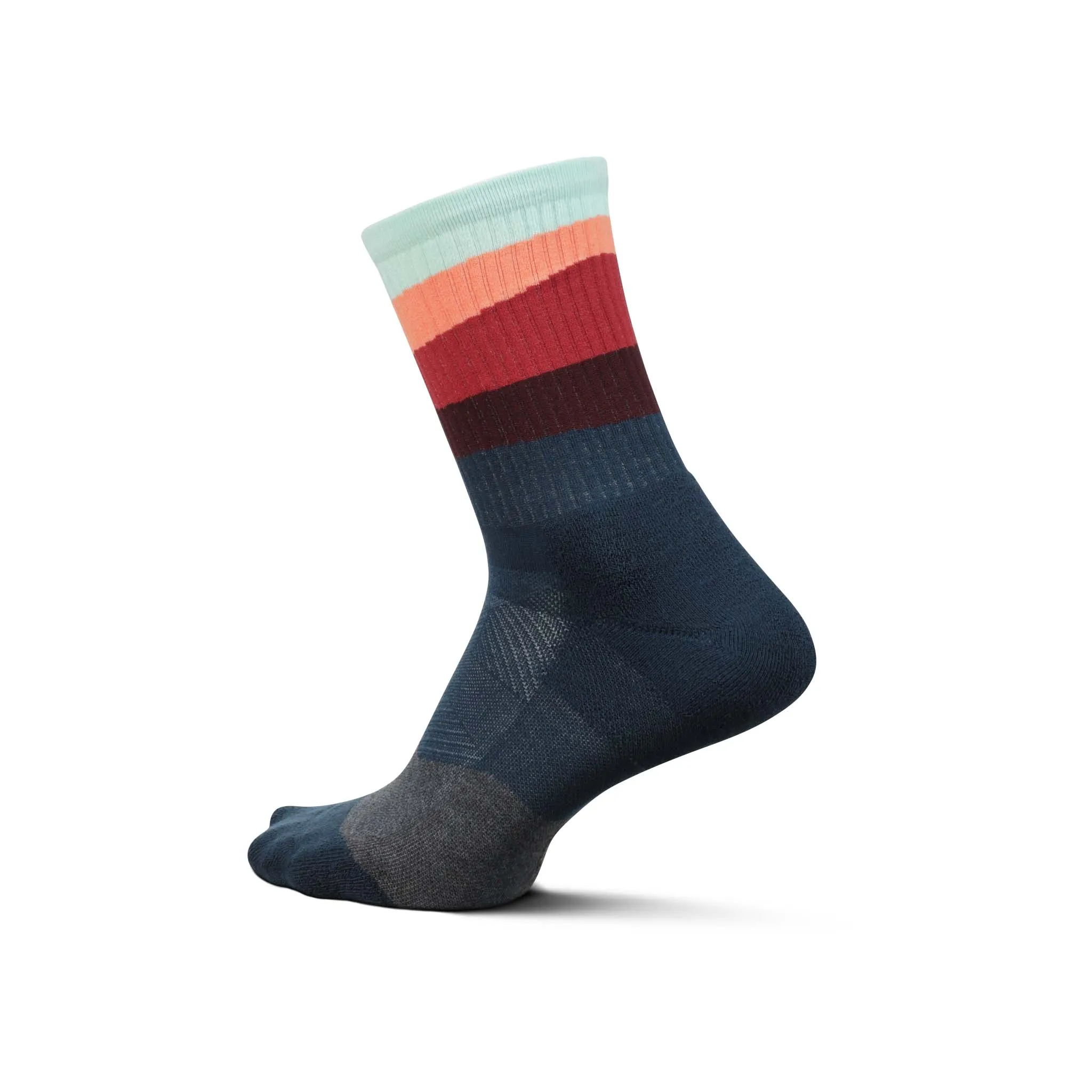 Feetures | Unisex Trail Max Cushion Mini Crew - Ascent Navy