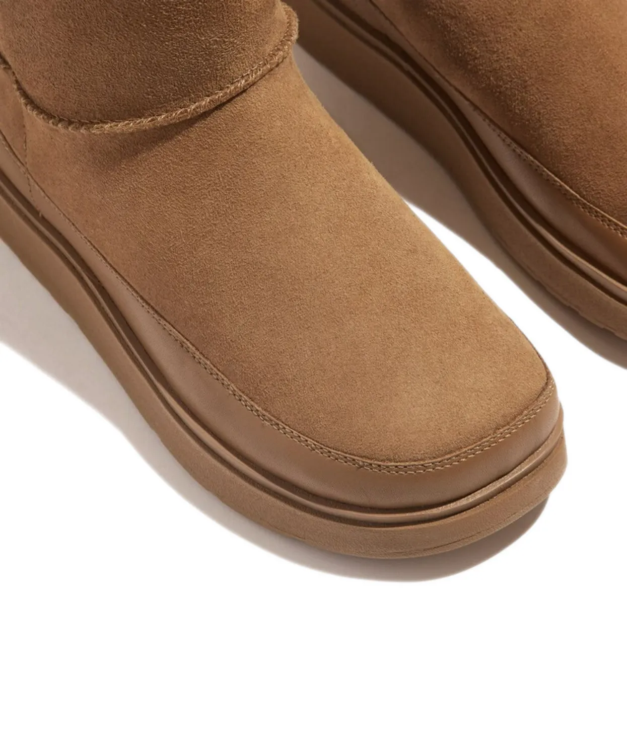 FitFlop Gen-FF Mini Double-Faced Shearling Boots Tan