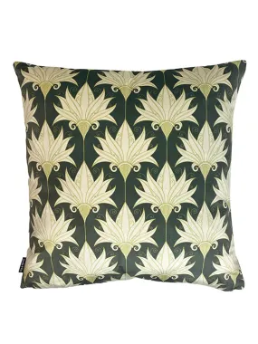 Green Royale velvet cushion