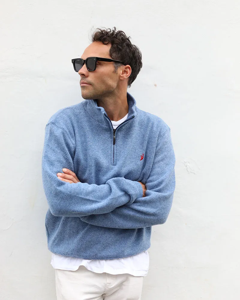 J fin 1/4 zip | Summer Blue