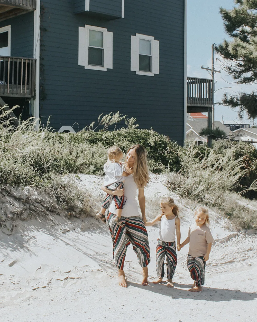 Kids Stripe Harem Pants