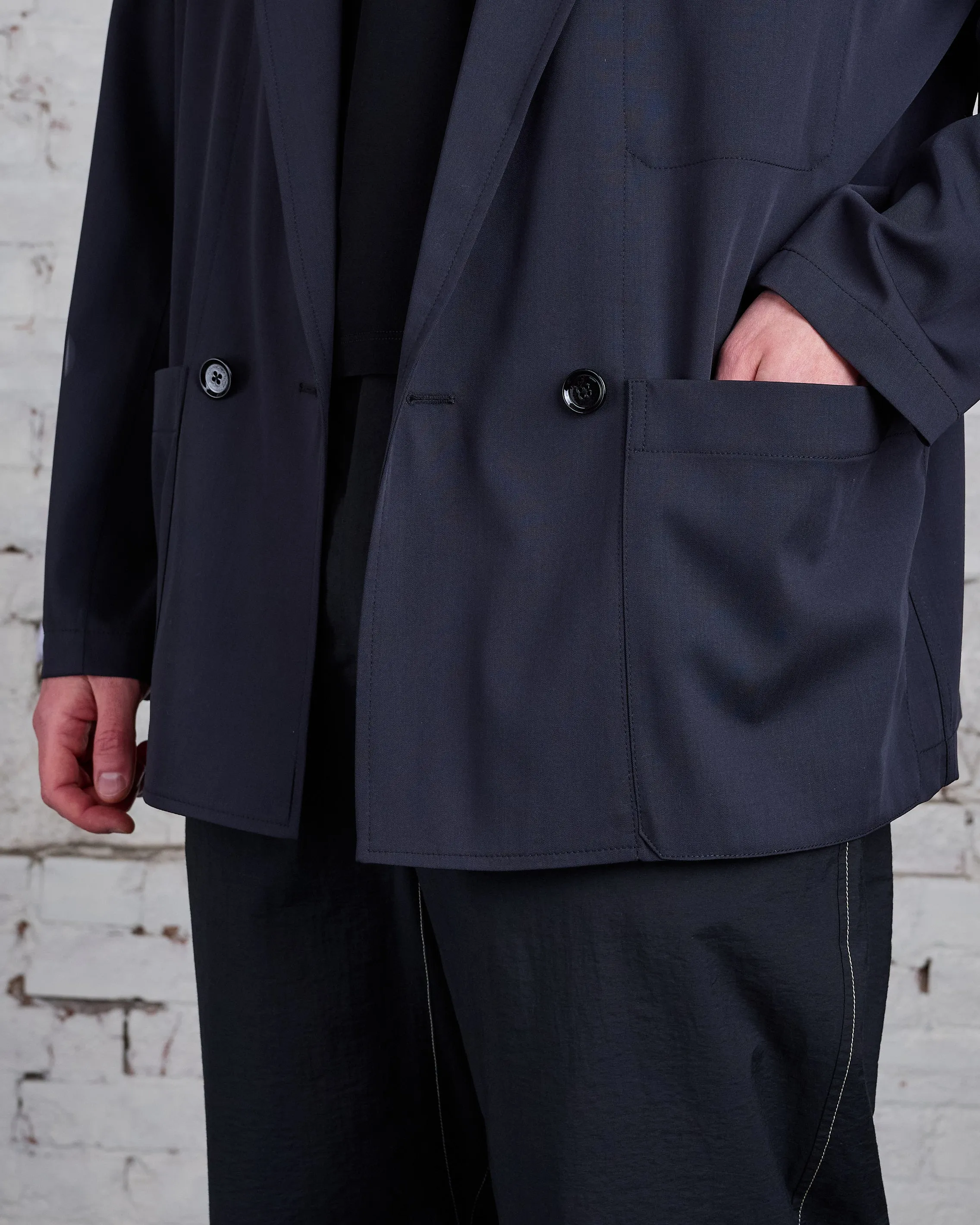 Lemaire DB Workwear Jacket Jet Black