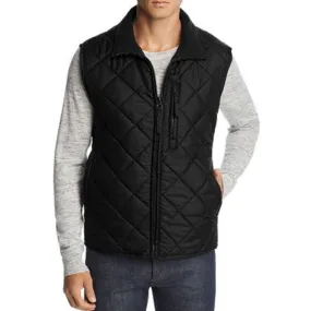 Marc NY Chester Quilted Vest Jacket XL Black