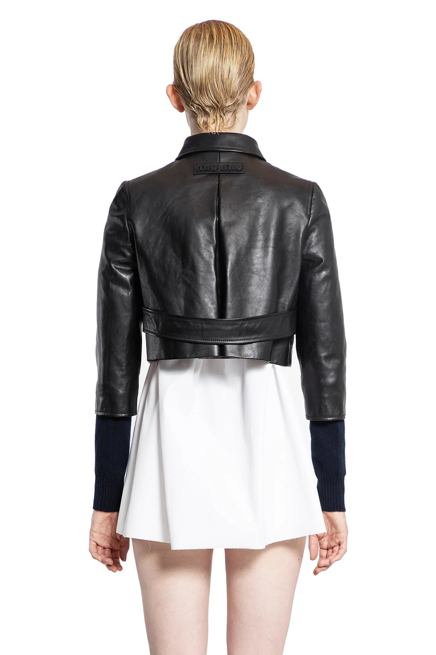 MIU MIU WOMAN BLACK JACKETS