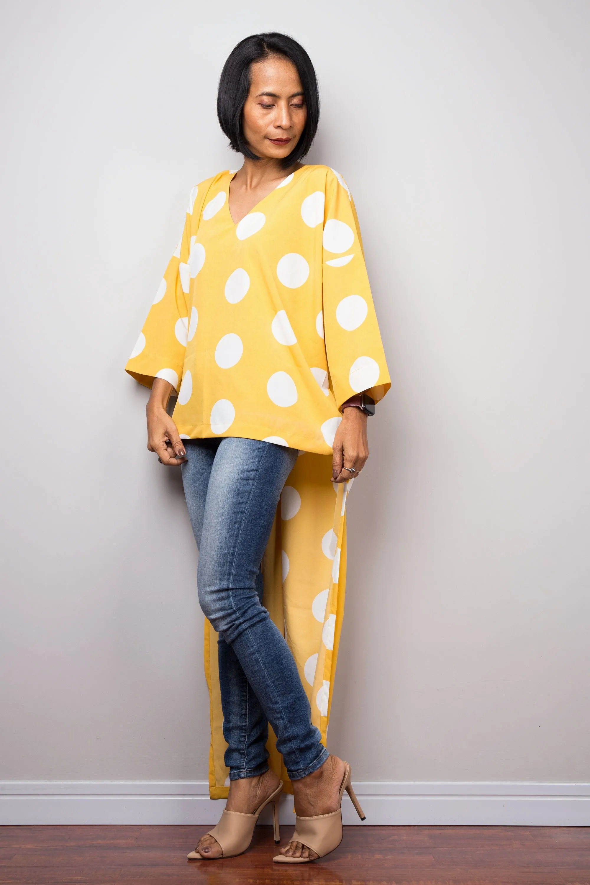 Polka dot Kaftan top