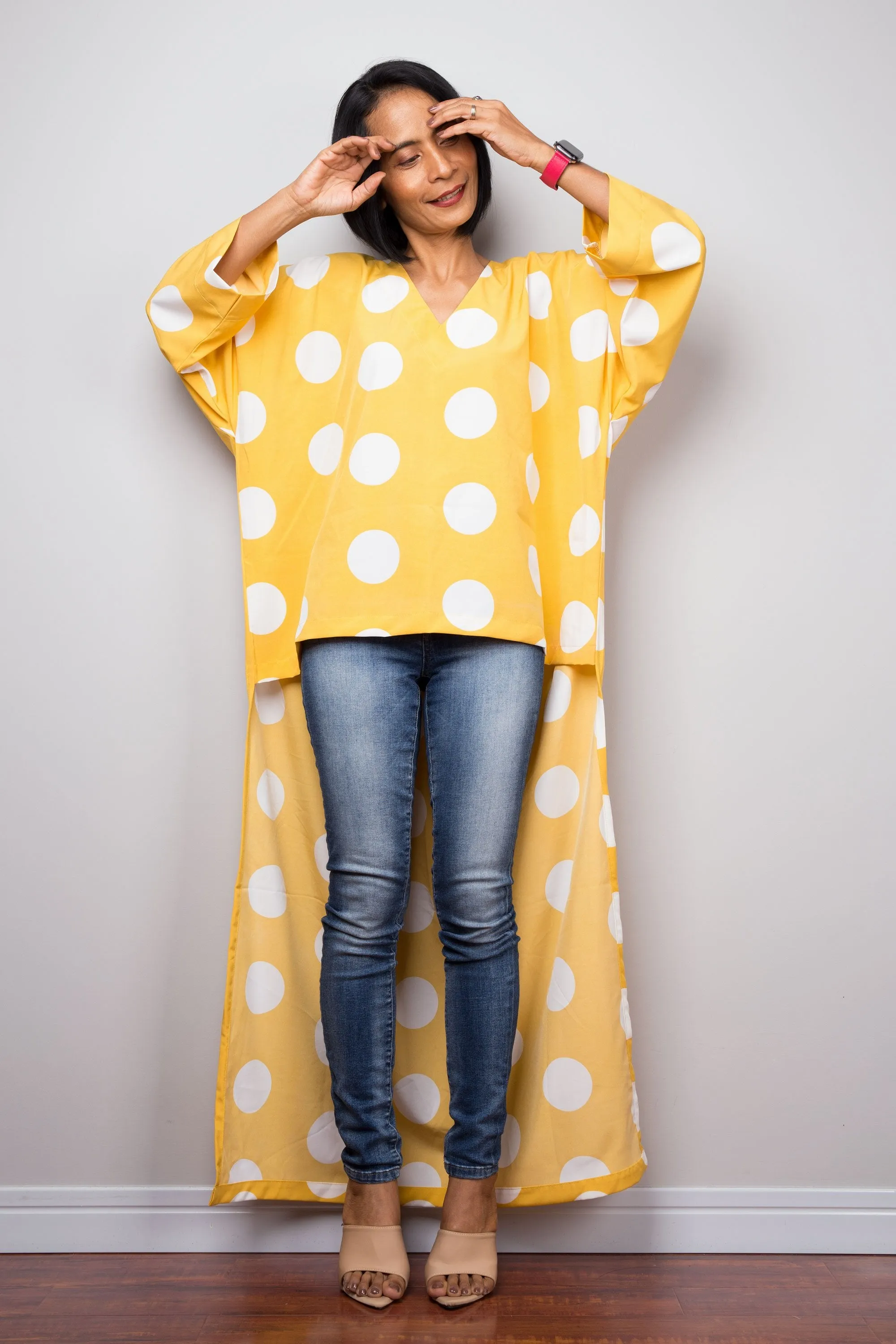 Polka dot Kaftan top