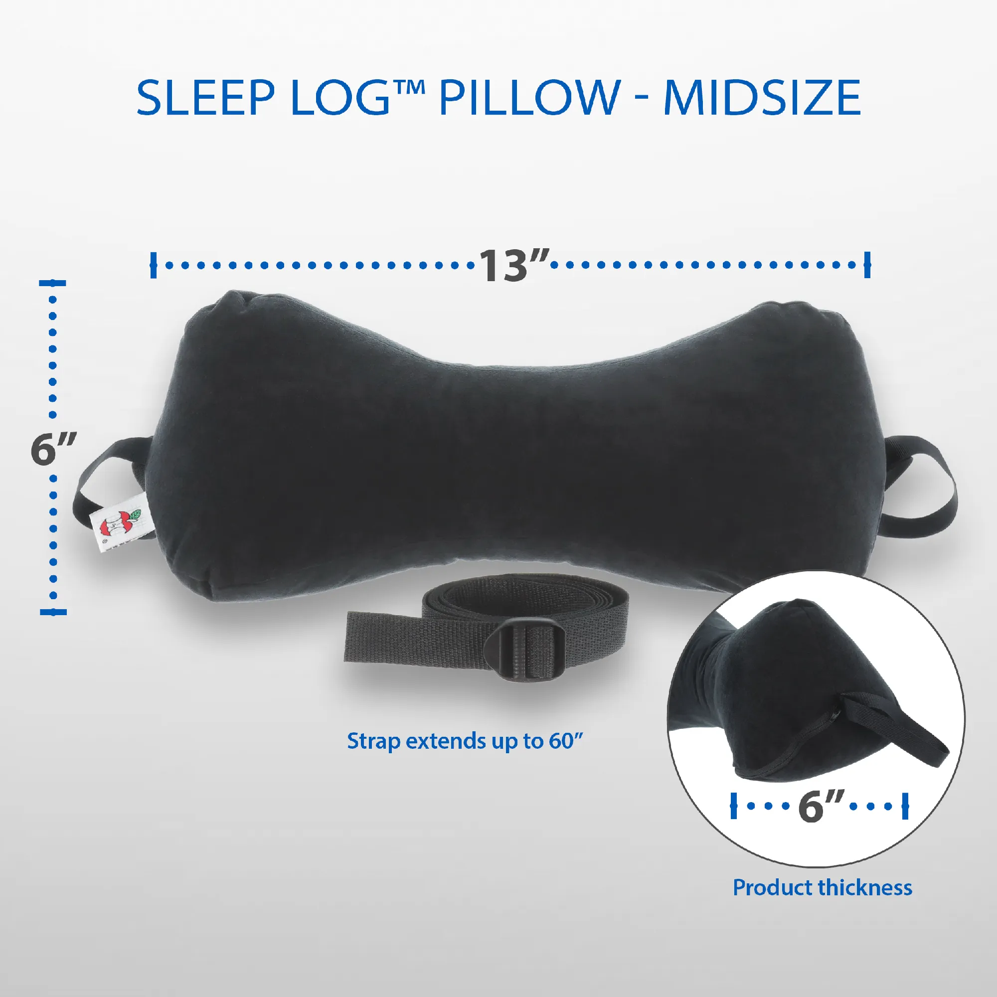 Sleep Log Chiropractic Bone Shaped Neck & Cervical Pillow- Lumbar Support