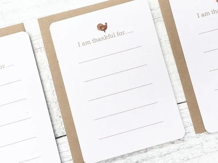 Thankful Stationery - Thankful Cards - Thanksgiving Cards - Turkey Cards - I Am Thankful - Thanksgiving Dinner - Thanksgiving Party