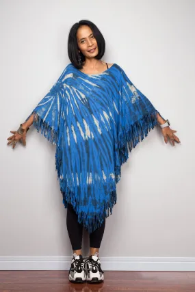 Tie dye poncho top