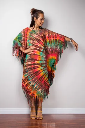 Tie dye poncho top