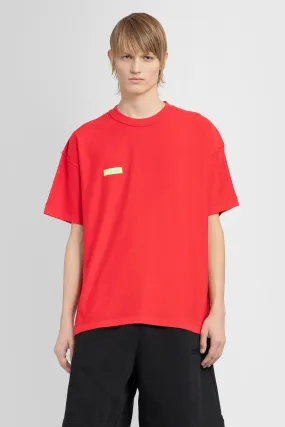 VETEMENTS MAN RED T-SHIRTS & TANK TOPS